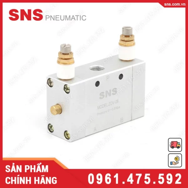 ZDV-08 Van điện từ khí nén SNS (ZDV-08, Van 2/2)